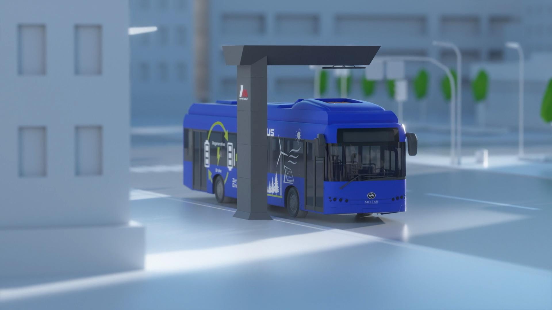 راهکارهای شارژ اتوبوس برقی